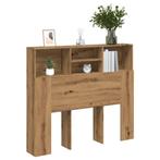 vidaXL Hoofdbordkast 120x19x103,5 cm bewerkt hout artisanaal, Huis en Inrichting, Verzenden, Nieuw