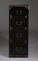 ladenkast  (ishôdansu) - Hout, Iron, Kiri (paulownia), Antiek en Kunst