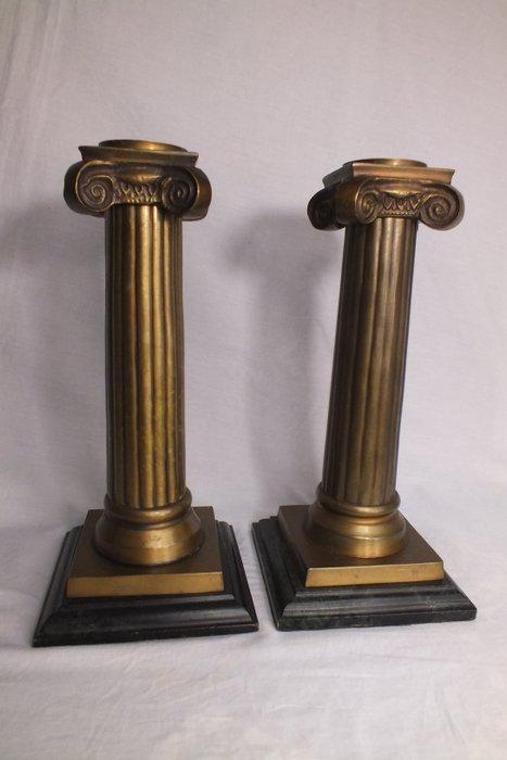 Kandelaar (2) - Brons, Antiek en Kunst, Antiek | Overige Antiek