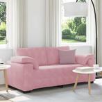 vidaXL Loveseat Sofa Roze 140 cm Fluweel, Verzenden, Nieuw