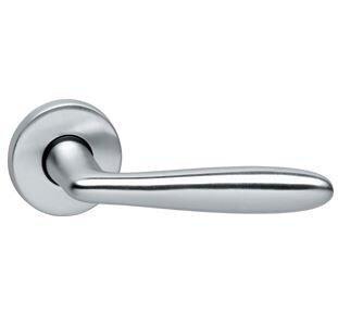 Intersteel enkele deurkruk Phobos rechts op rozet chroom mat, Doe-het-zelf en Bouw, Hang- en Sluitwerk, Ophalen of Verzenden