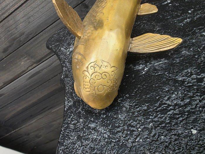 Beeld, Vintage Carp Fish - 0 cm - Messing, Antiek en Kunst, Kunst | Designobjecten