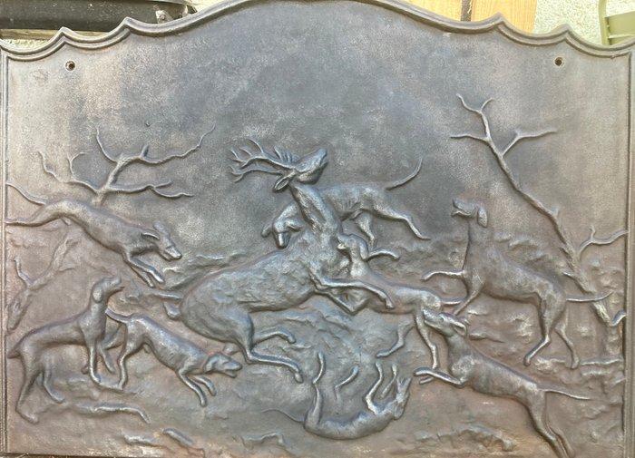 Openhaard accessoire - Gietijzer - Plaat van gietijzer, Antiek en Kunst, Curiosa en Brocante