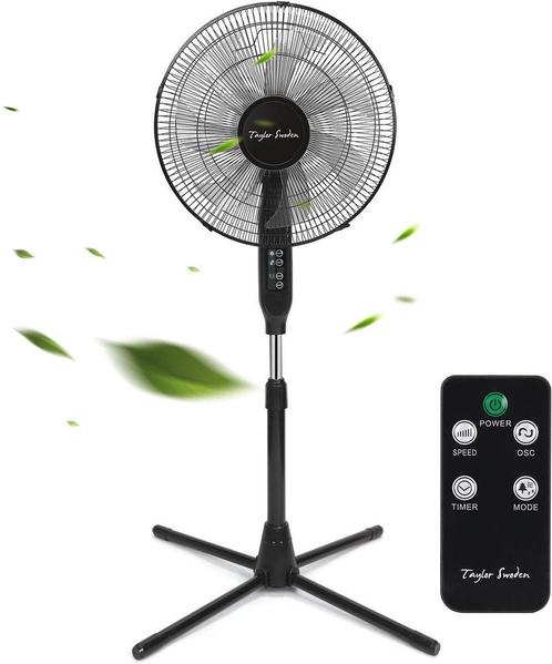 Taylor Swoden Statiefventilator - Ventilator Staand - Verste, Huis en Inrichting, Woonaccessoires | Overige, Verzenden