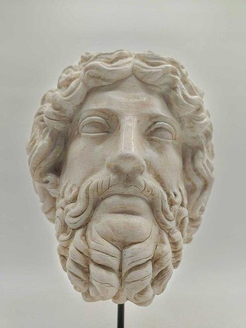 Sculpture, Testa di Zeus - 32 cm - poussière de marbre, Antiek en Kunst, Antiek | Keramiek en Aardewerk