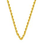Handmade - Ketting - 14 karaat Geel goud - Rope Chain - 3,90