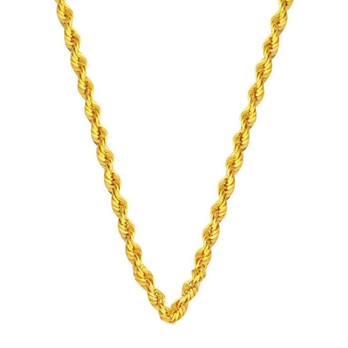 Handmade - Ketting - 14 karaat Geel goud - Rope Chain - 3,90, Handtassen en Accessoires, Antieke sieraden