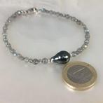 Sans prix de réserve - Bracelet Argent Perle - Pierres