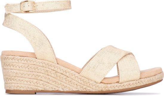 POSH by Poelman NOVI Dames Sandalen - Goud Maat 38 (Mode), Kleding | Dames, Schoenen, Nieuw, Verzenden