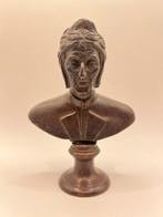 sculptuur, Busto di Dante - 17 cm - Brons