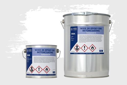 Wixx 2K Epoxy 550 Betonverf Wit 10L, Doe-het-zelf en Bouw, Verf, Beits en Lak, Wit, Nieuw, Verzenden