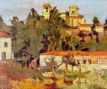 Raffaele de Rosa (1940) - Paesaggio en plein air