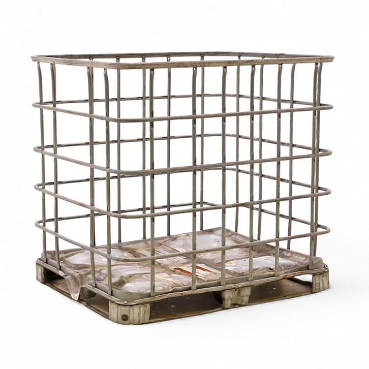 Gebruikte IBC Container IBC frame met stalen pallet, Tuin en Terras, Regentonnen, Gebruikt, Ophalen of Verzenden