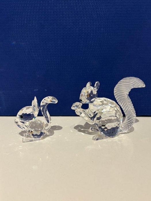 Swarovski - Figuur - Eekhoorns (2) - Kristal, Antiquités & Art, Curiosités & Brocante