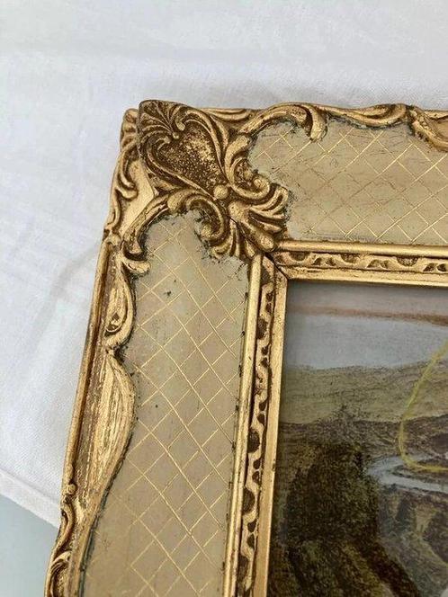 Cadre - Bois, Verre, impression, Antiek en Kunst, Curiosa en Brocante
