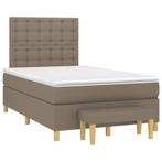 vidaXL Sommier à lattes de lit avec matelas taupe, Verzenden, Neuf