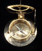 Boussole marine - Laiton - Nautisch Kompas met Zonnewijzer