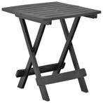 vidaXL Tuintafel inklapbaar 45x43x50 cm kunststof antraciet, Tuin en Terras, Tuintafels, Verzenden, Nieuw