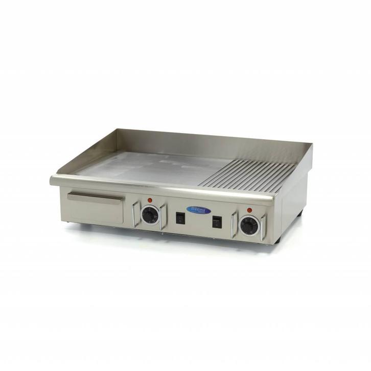 Plaque de gril - demi-rainuré - 73 cm - incl plateau, Elektronische apparatuur, Grillplaten, Verzenden