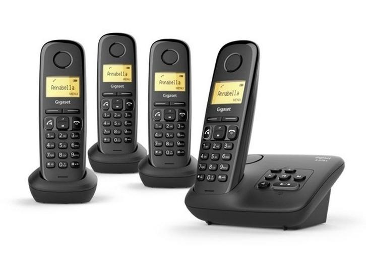 Gigaset A270A - DECT-telefoon - 4 handsets met, Télécoms, Téléphones fixes | Combinés & sans fil, Envoi