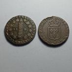 Frankrijk. Louis XVI (1774-1792). Sol 1780-I e 12 Deniers, Postzegels en Munten