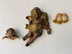 Oude putti - Kerstdecoratie (3) - Gips, Hout, Terracotta,, Antiek en Kunst, Antiek | Boeken en Manuscripten