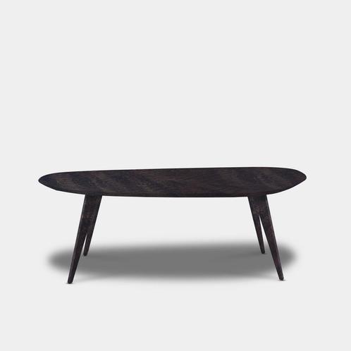 Tafel organisch eikenhout - Hout Onderstel - Dark Grey, Huis en Inrichting, Tafels | Eettafels