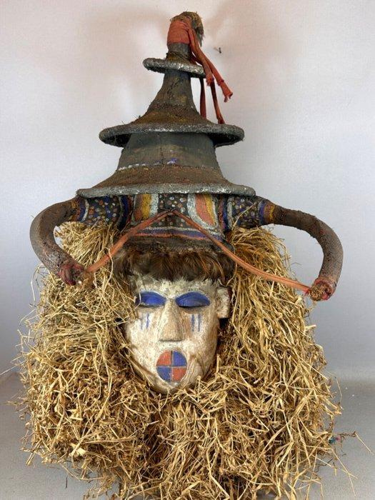Large African mukhanda Yaka mask - Congo., Antiek en Kunst, Kunst | Niet-Westerse kunst