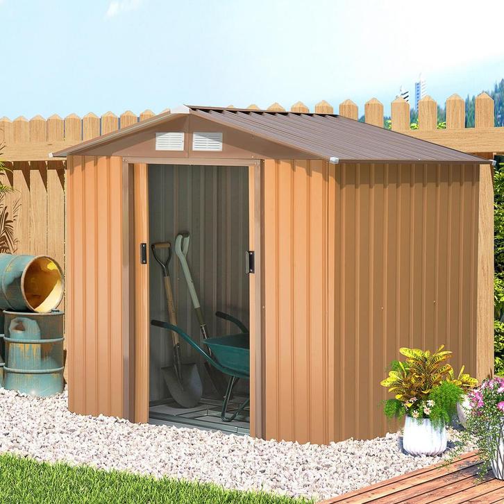 Tuinhuisje -  - Vloerframe - Schuifdeuren - Geel, Tuin en Terras, Tuinhuizen, Nieuw, Ophalen of Verzenden