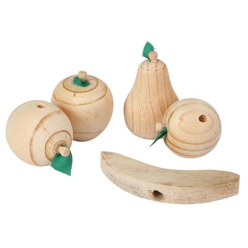 Knabbelfruit natuur, 5 stuks op een blisterkaart - kerbl, Dieren en Toebehoren, Knaagdieren en Konijnen | Toebehoren, Nieuw