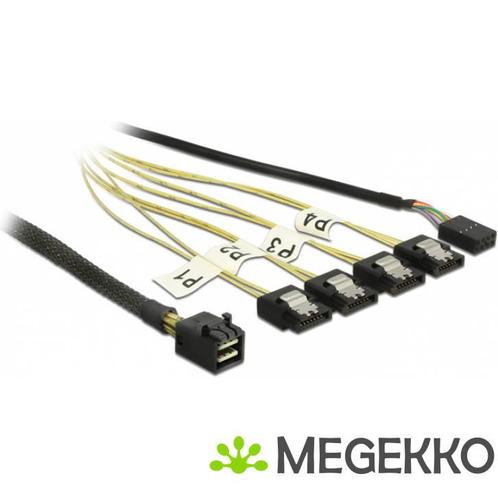 DeLOCK 0.5m, Mini SAS HD SFF-8643/4xSATA 7p 0.5m, Computers en Software, Overige Computers en Software, Nieuw, Verzenden