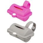 Poepzakjes dispenser Silicone Grijs/roze, Dieren en Toebehoren, Nieuw