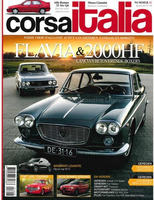 2017 CORSA ITALIA MAGAZINE 21 NEDERLANDS, Boeken, Auto's | Folders en Tijdschriften