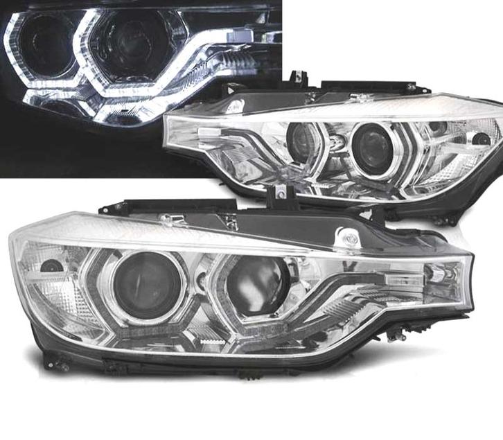 Phares Pour Bmw F30 F31 11-15 Xenon Afs Angel Eyes Led Drl C, Auto-onderdelen, Verlichting, Verzenden