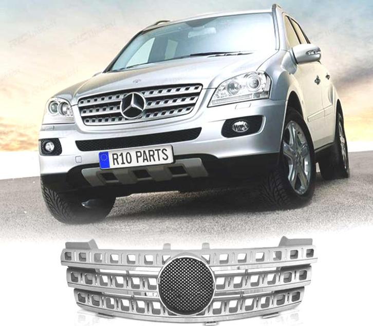 CALANDRE MERCEDES ML W164 05-08 CHROMÉ ARGENTÉ, Auto-onderdelen, Carrosserie, Verzenden