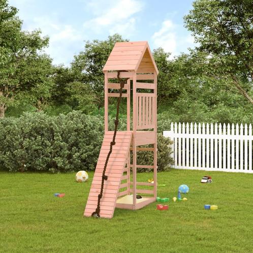 vidaXL Speelhuis met klimwand massief douglashout, Kinderen en Baby's, Speelgoed | Buiten | Speeltoestellen, Nieuw, Verzenden
