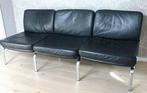 3x Knoll Black Leather Living Room Set, Maison & Meubles