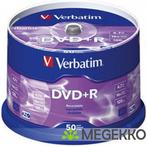 Verbatim DVD+R 16X 50st. Cakebox, Computers en Software, Nieuw, Verzenden