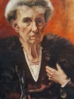 Fernhout (Edgar? X) - Portret van een voorname oudere dame, Antiek en Kunst