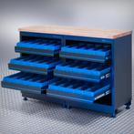 Datona Werkbank PREMIUM eiken werkblad met opbergbakken –, Doe-het-zelf en Bouw, Werkbanken, Ophalen of Verzenden, Nieuw