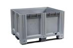 Palletbox kunststof gesloten 120x100x78cm nieuw Grijs, Ophalen of Verzenden, Nieuw
