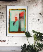 Ronald Hunter - Amiga turquoise, Antiek en Kunst, Kunst | Schilderijen | Modern