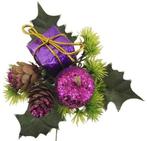 Kerstbijsteker paars appel cadeautje en dennenappeltjes per, Huis en Inrichting, Nieuw