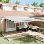 vidaXL Zonnescherm met Antraciet 6 x 3 m Metaal, Verzenden, Nieuw