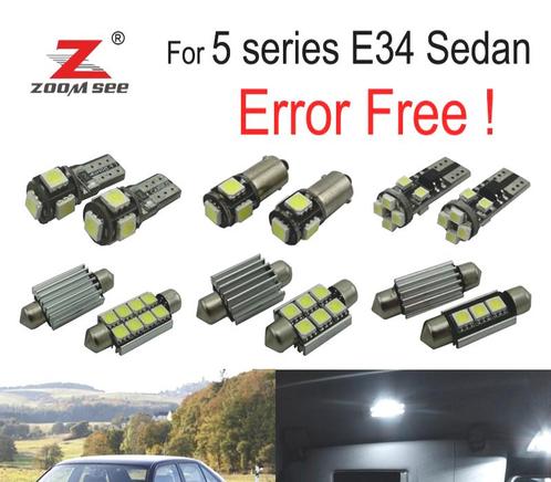 Kit 19 Ampoules Led Intérieur Pour Bmw Série 5 E34 Berline 5, Auto-onderdelen, Verlichting, Verzenden