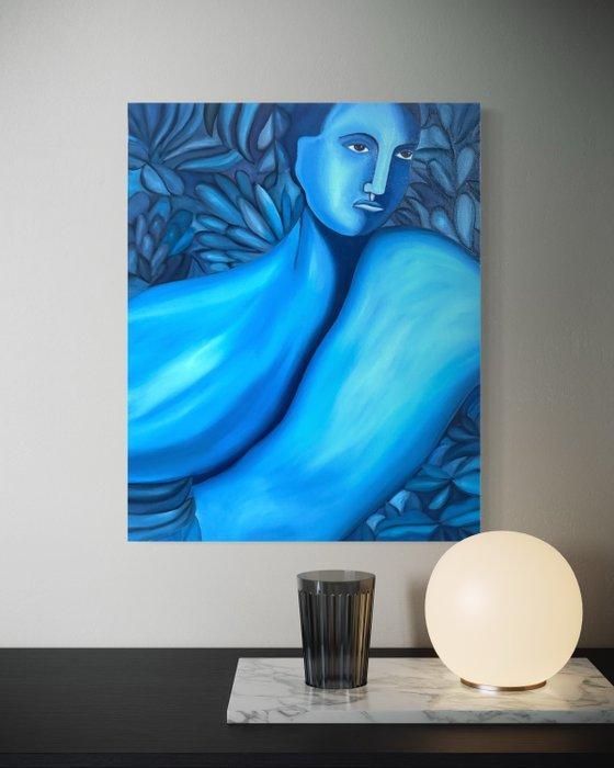 Sad monsters club / Jade Mouge - Refuge bleu, Antiek en Kunst, Kunst | Schilderijen | Modern