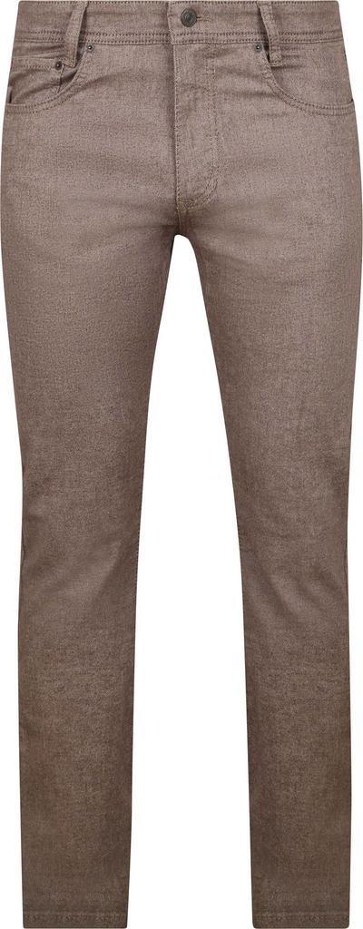 Mac Broek Arne Melange Bruin maat Maat 52/54 (L) Heren, Kleding | Heren, Broeken en Pantalons, Overige kleuren, Nieuw, Maat 52/54 (L)