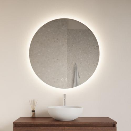 Spiegel Gliss Design Oko Rond LED Verlichting 90cm Incl., Bricolage & Construction, Sanitaire, Enlèvement ou Envoi