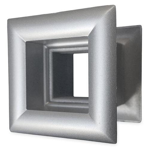 Vierkant deurrooster 29 x 29mm - kunststof metallic grijs, Bricolage & Construction, Ventilation & Extraction, Envoi