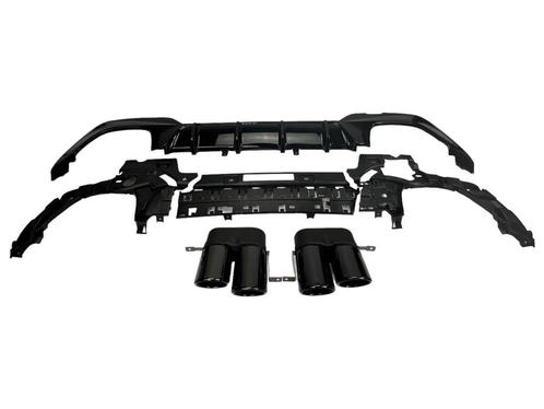 DIFFUSER + UITLAATSTUKKEN ZWART GESCHIKT VOOR BMW 3 SERIE G2, Auto diversen, Auto-accessoires, Verzenden